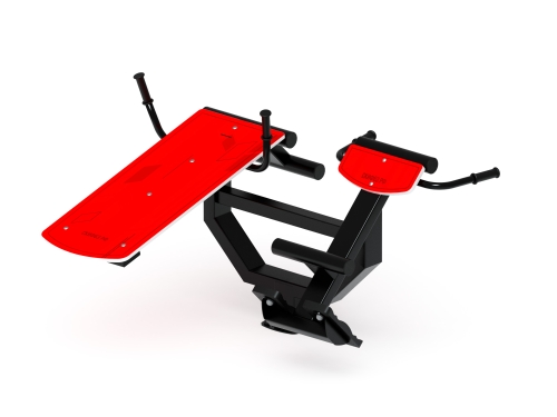 Гиперэкстензия+ лавка пресс (красный) СТ 038-11 фото 3