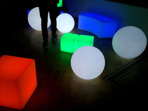 Шар-светильник 50 см (напольный, Белый) фото 2