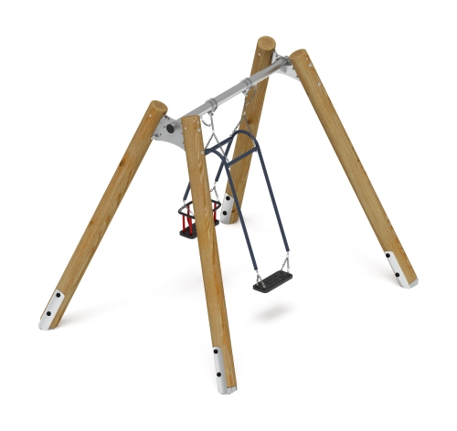 Качели семья (Лиственница орех) ИО 11.Р.07.01-Л.И1.02 фото 2