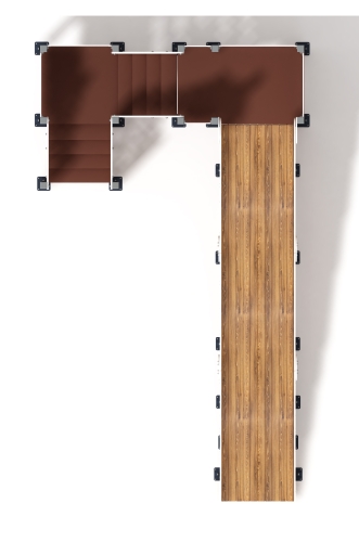 Горка Зима (коричневый)(под анкера) - ИО 49.01.02-03.И1 - Н=2000 фото 4