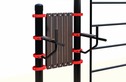 Комплекс из шведской стенки, тренажера брусья-пресс, турника хватом «молоток» (PAW-63) фото 5