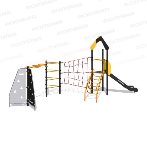 Romana Детский спортивный комплекс с рукоходом-змейка Серия треугольник Romana 401.30.00