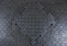 Модульное резиновое покрытие (500х500х20мм)