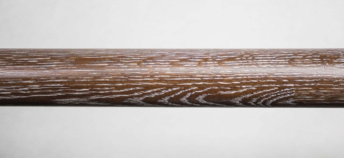 Окрашенный поручень (дуб) - орех + серебристая патина (L=2 метра)