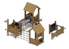 Игровой комплекс (лиственница орех) ДИК 1.24.02-Л.И1.02