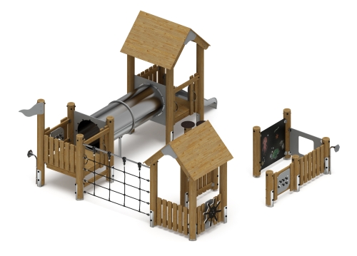 Игровой комплекс (лиственница орех) ДИК 1.24.02-Л.И1.02 Игровой комплекс (лиственница орех) ДИК 1.24.02-Л.И1.02