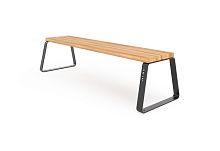 Скамейка уличная «Фиеста без спинки» 2 ламели