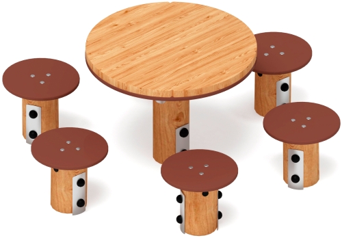 Столик детский (лиственница) МФ 31.01.11-Л.И1 фото 5