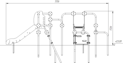 Romana Детский спортивно-игровой комплекс с лазом серия "Сфера" Romana 057.09.00 фото 3
