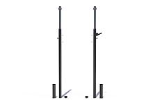 Волейбольные стойки телескопические (со стаканами, без сетки)