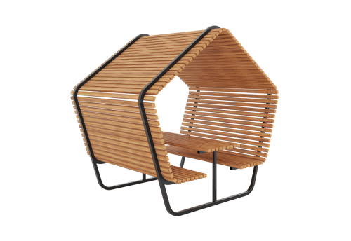 Беседка "Теремок" (пергола со скамейкой) фото 2