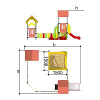 Romana Песочный дворик с горкой Романа 109.06.00