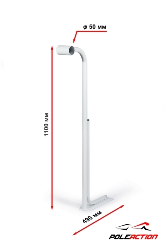 Модель №12 – стойка балетного (хореографического) станка одноуровневого "Грация" фото 2