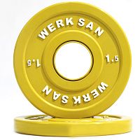 Диск соревновательный 1,5 кг WERK SAN (сертификат IWF)