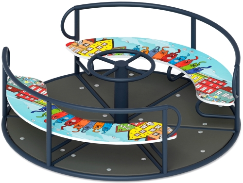 Карусель с рулем (Коты) - ИО 30.01.04-10.И1 фото 2