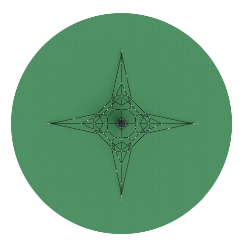 Пирамида - СК 2.05.04-РК сетка на резиновое покрытие