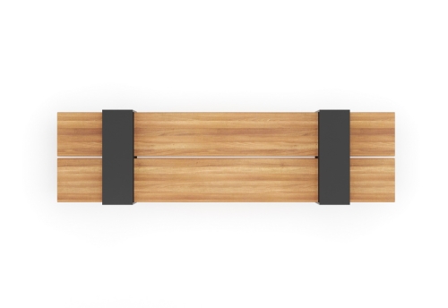 Скамейка уличная «Базис» с подлокотниками фото 2