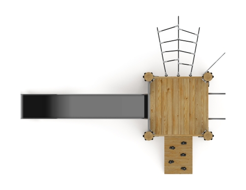 Игровой комплекс (лиственница орех) ДИК 2.24.01-Л.И1.02 фото 4