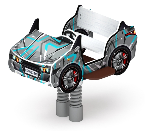 Кабриолет - Качалка на пружине двухместная машинка - ИО 23.03.02-04.И1 фото 6