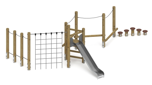 Игровой комплекс (лиственница орех) ДИК 2.24.07-Л.И1.02 фото 5