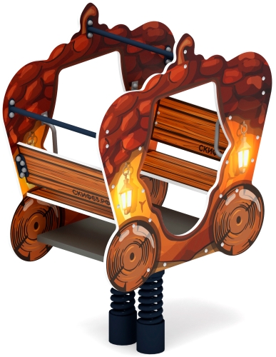 ИО 23.03.03-02 Качалка на пружине карета Желудь фото 5