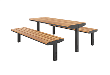 Уличный стол и скамьи "Мальта" (комплект)
