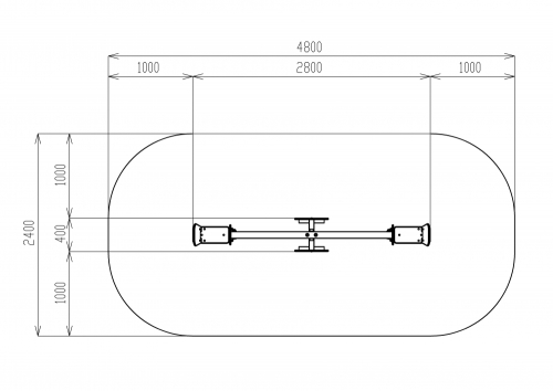 Качалка балансир со спинкой большой - ИО 21.М.01.05-П.01 фото 5