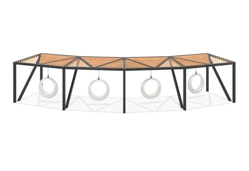 Качели «Вента» (светящееся кольцо) фото 3