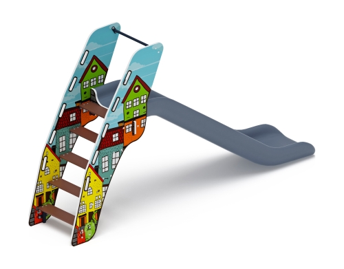 Горка пластиковая - ИО 42.01.01-05 - (серый скат) H=1200 (Город) фото 2