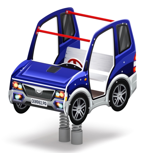 Машинка - Качалка на пружине двухместная машинка - ИО 23.03.01-01.И1 фото 6