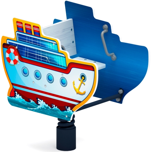 Пароходик - Качалка на пружине - ИО 22.17.01-01 фото 3