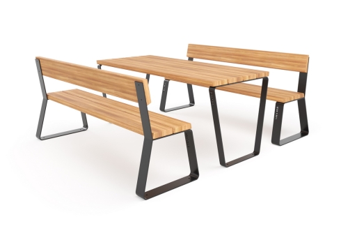 Стол уличный «Фиеста» со спинкой (комплект) фото 4