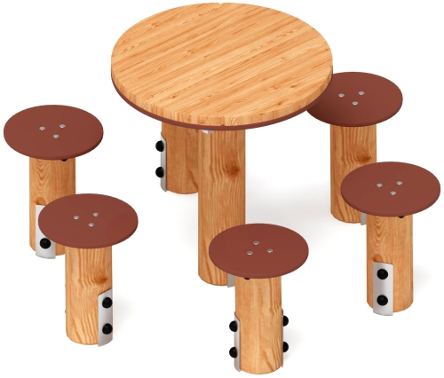 Столик взрослый (лиственница) МФ 32.01.05-Л.И1 фото 2