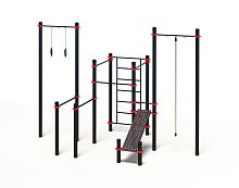 Гимнастический комплекс для воркаута  с уличными брусьями «Мастер» (PAW-47)