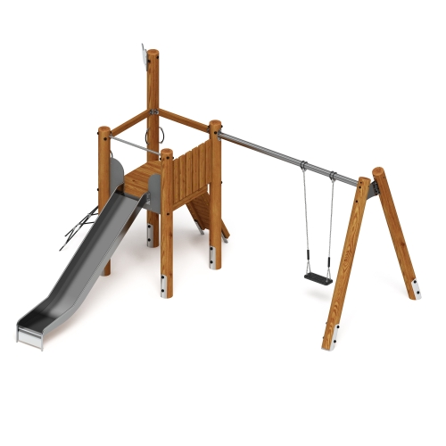 Игровой комплекс (лиственница темный) ДИК 2.24.03-Л.И1.01 фото 5