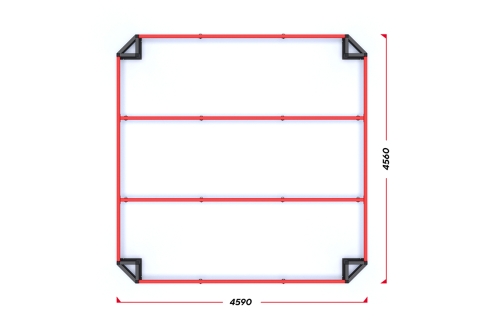 Рама для боксерских мешков "Квадрат" фото 4