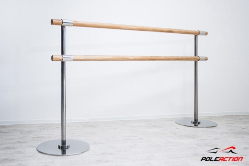 2-х уровневый мобильный (переносной) хореографический станок «Элегант» (нерж. сталь) фото 6