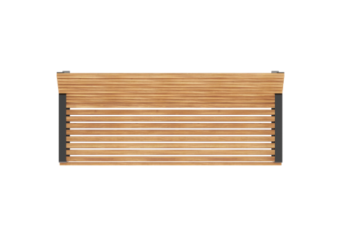 Скамья уличная "Стения" со спинкой фото 4