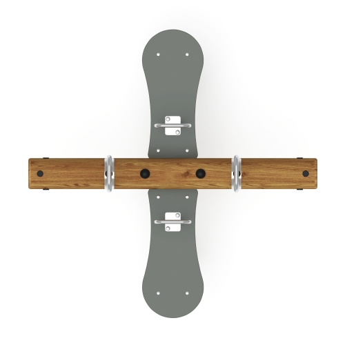 Качалка-балансир на двух пружинах (Лиственница темный) ИО 23.24.01-Л.И1.01 фото 2