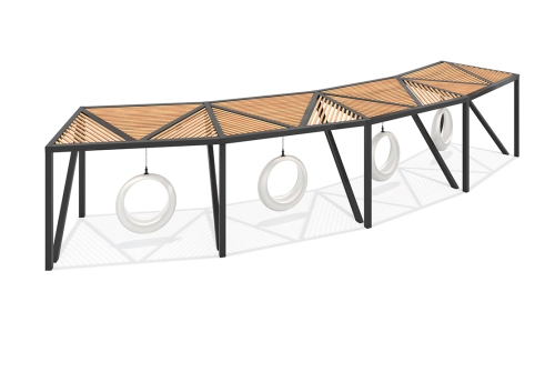 Качели «Вента» (светящееся кольцо) фото 2