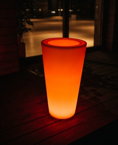 Светящееся кашпо Mariano, H=75 см (Округлое, RGB)