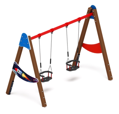 Качели двойные Д2 - ИО 12.Д.01.01.02-И1 - (Космопорт) фото 6