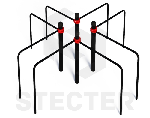 Комплекс из параллельных брусьев Крест фото 2