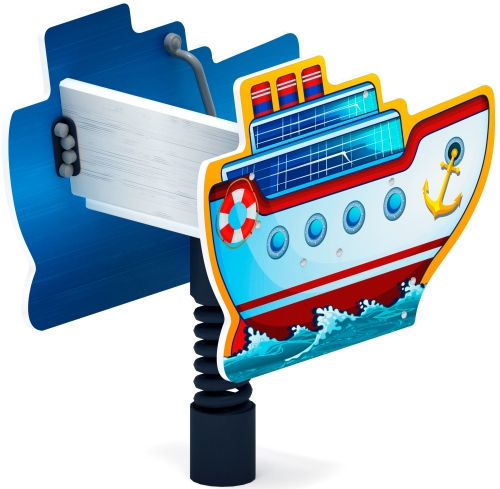 Пароходик - Качалка на пружине - ИО 22.17.01-01 фото 2