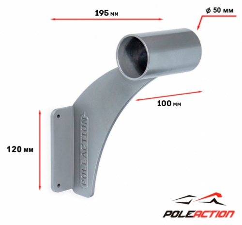 Модель №14 - кронштейн одноуровневого балетного (хореографического) станка "Эстетика" фото 2