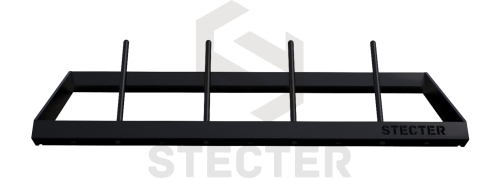 Стеллажная полка для дисков штанги с разделительными колышками (L1100 мм) фото 3