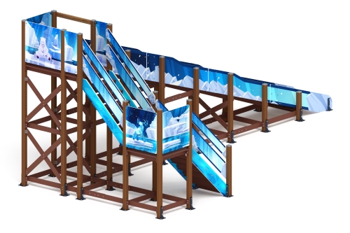 Горка Зима (снежная королева)(под анкера) - ИО 49.01.03-04.И1 - Н=3000 фото 2