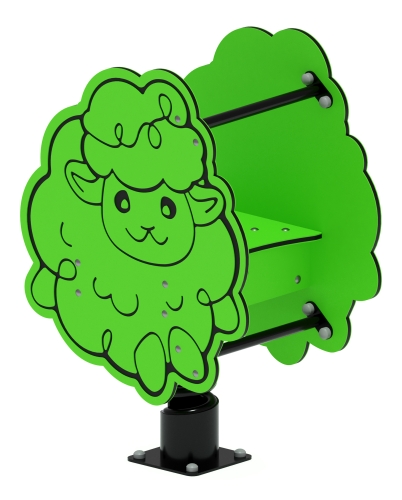 Качалка на пружине Барашек (зеленый) ИО 22.01.11-02