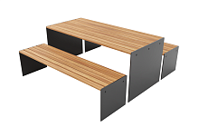 Уличный стол и скамейки "Сицилия" (комплект)