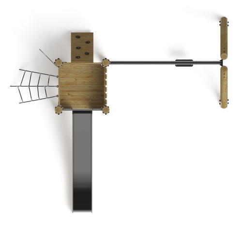 Игровой комплекс (лиственница орех) ДИК 2.24.03-Л.И1.02 фото 4
